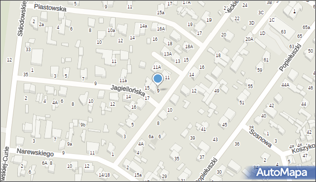 Tomaszów Mazowiecki, Mickiewicza Adama, 9, mapa Tomaszów Mazowiecki