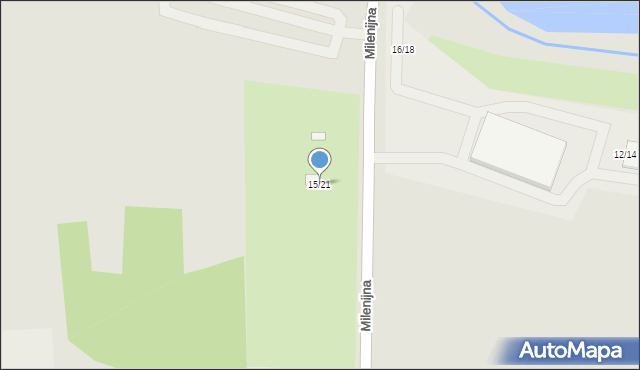 Tomaszów Mazowiecki, Milenijna, 15/21, mapa Tomaszów Mazowiecki