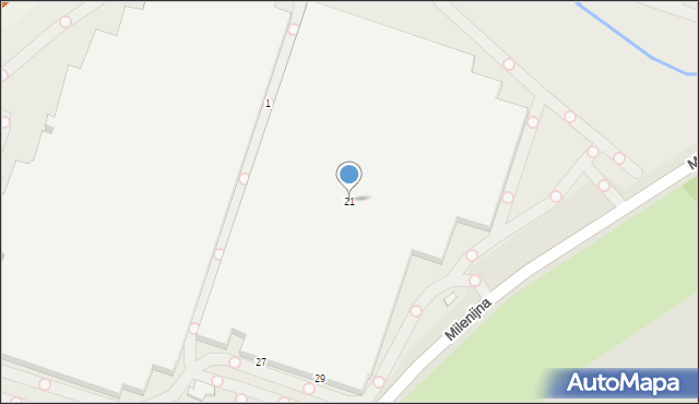 Tomaszów Mazowiecki, Milenijna, 21, mapa Tomaszów Mazowiecki