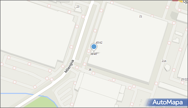 Tomaszów Mazowiecki, Milenijna, 38/40, mapa Tomaszów Mazowiecki