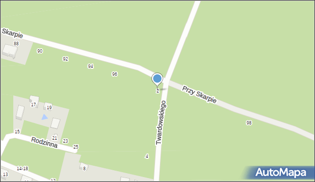 Toruń, Mistrza Twardowskiego, 2, mapa Torunia