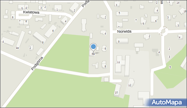 Torzym, Mickiewicza Adama, 6a, mapa Torzym