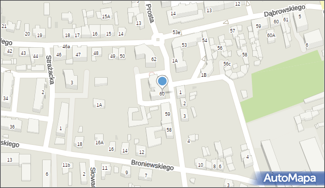 Trzcianka, Mickiewicza Adama, 60, mapa Trzcianka