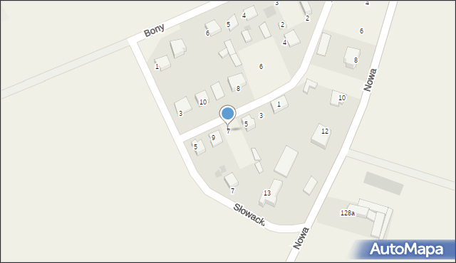 Trzcianne, Mickiewicza Adama, 7, mapa Trzcianne