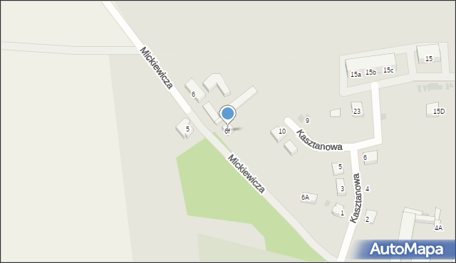 Trzcińsko-Zdrój, Mickiewicza Adama, 6f, mapa Trzcińsko-Zdrój