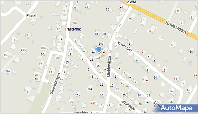 Trzebinia, Mickiewicza Adama, 12, mapa Trzebinia