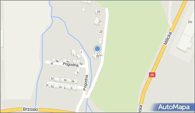 Trzebnica, Milicka, 33, mapa Trzebnica