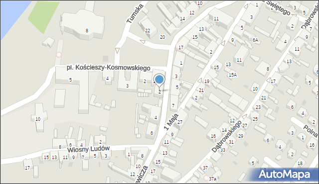 Trzemeszno, Mickiewicza Adama, 2, mapa Trzemeszno