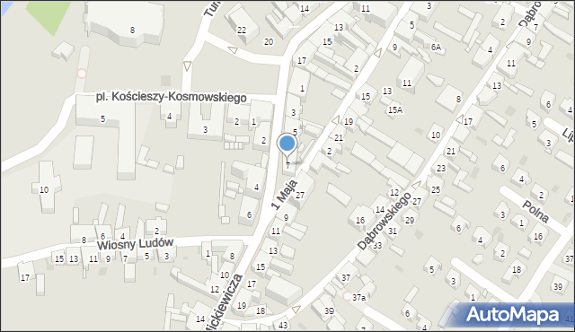 Trzemeszno, Mickiewicza Adama, 7, mapa Trzemeszno