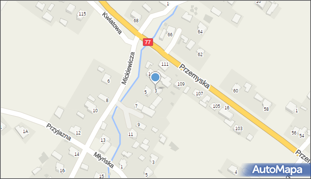 Tuczempy, Mickiewicza Adama, 3, mapa Tuczempy