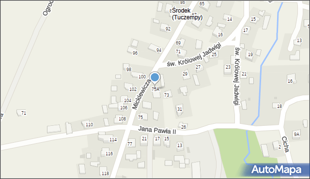 Tuczempy, Mickiewicza Adama, 75A, mapa Tuczempy