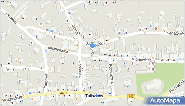 Tuliszków, Mickiewicza Adama, 26, mapa Tuliszków