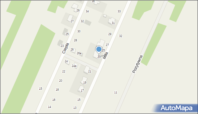 Tumlin-Podgród, Miła, 23, mapa Tumlin-Podgród