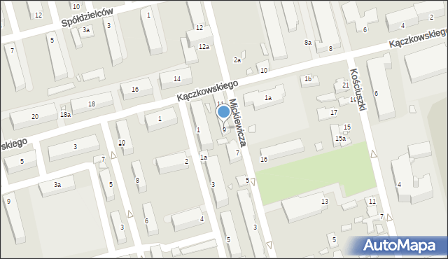 Turek, Mickiewicza Adama, 9, mapa Turka