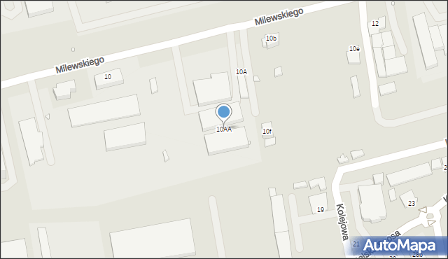 Turek, Milewskiego Wincentego, 10AA, mapa Turka