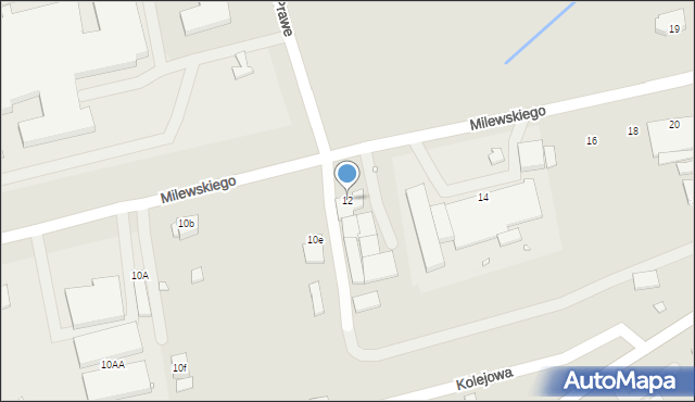 Turek, Milewskiego Wincentego, 12, mapa Turka