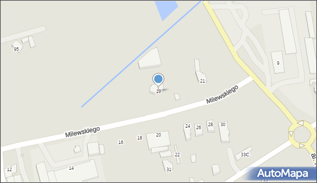 Turek, Milewskiego Wincentego, 19, mapa Turka