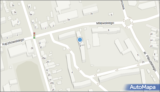 Turek, Milewskiego Wincentego, 2, mapa Turka