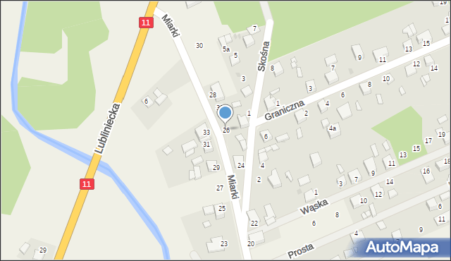 Tworóg, Miarki Karola, 26, mapa Tworóg