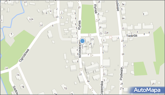 Tyczyn, Mickiewicza Adama, 1, mapa Tyczyn