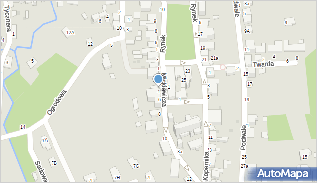 Tyczyn, Mickiewicza Adama, 4, mapa Tyczyn