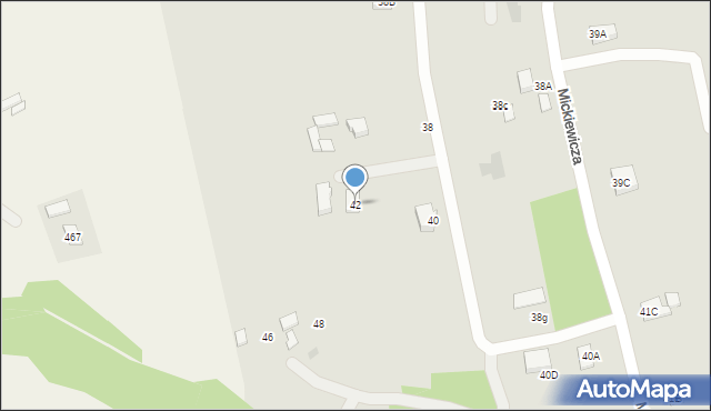 Tyczyn, Mickiewicza Adama, 42, mapa Tyczyn