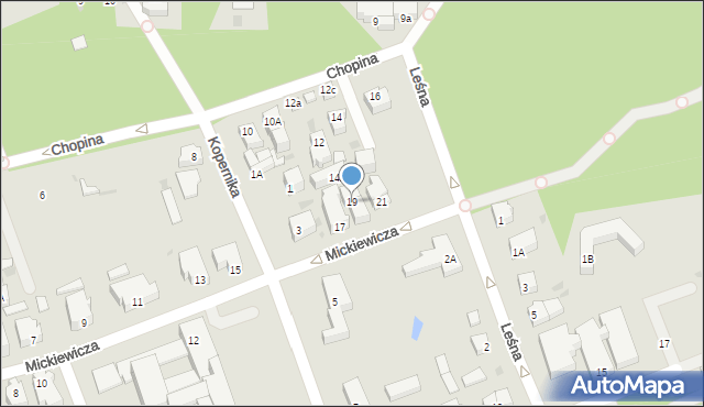 Ustka, Mickiewicza Adama, 19, mapa Ustka