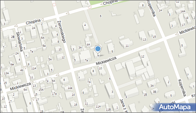 Ustka, Mickiewicza Adama, 7, mapa Ustka