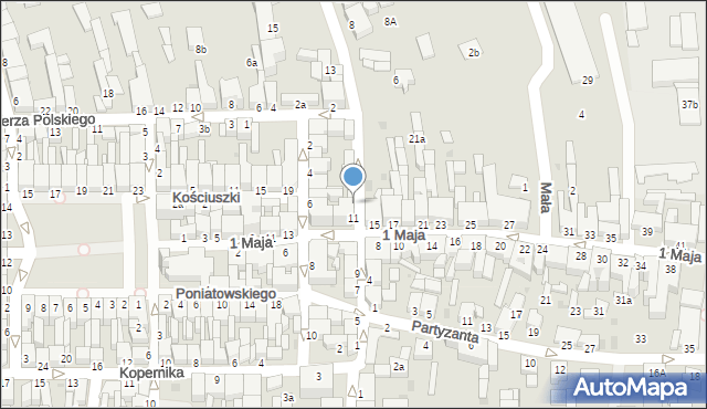 Wąbrzeźno, Mickiewicza Adama, 11A, mapa Wąbrzeźno