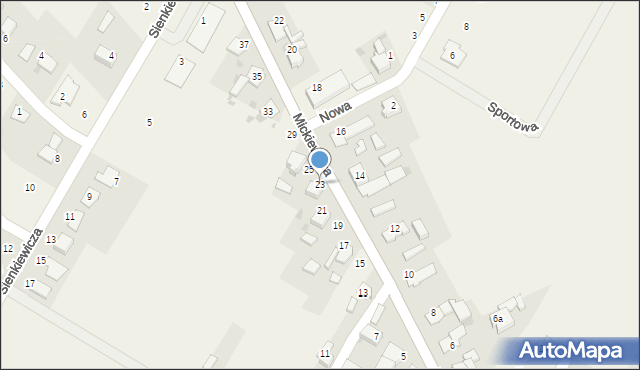 Walce, Mickiewicza Adama, 23, mapa Walce