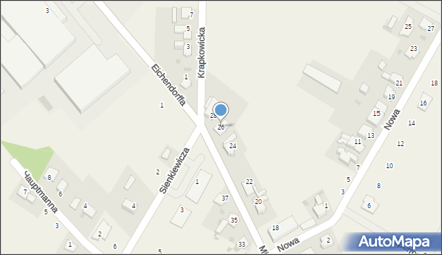 Walce, Mickiewicza Adama, 26, mapa Walce