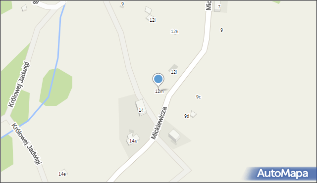 Walim, Mickiewicza Adama, 12m, mapa Walim