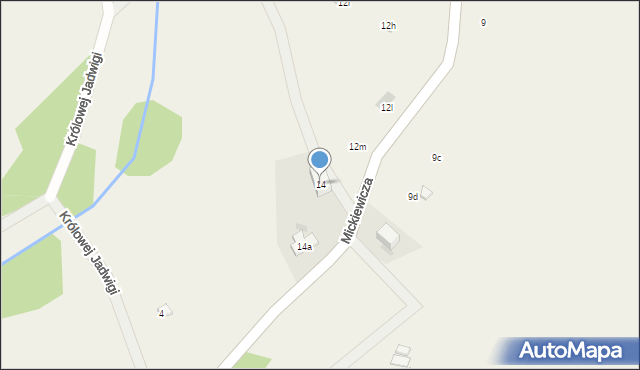 Walim, Mickiewicza Adama, 14, mapa Walim