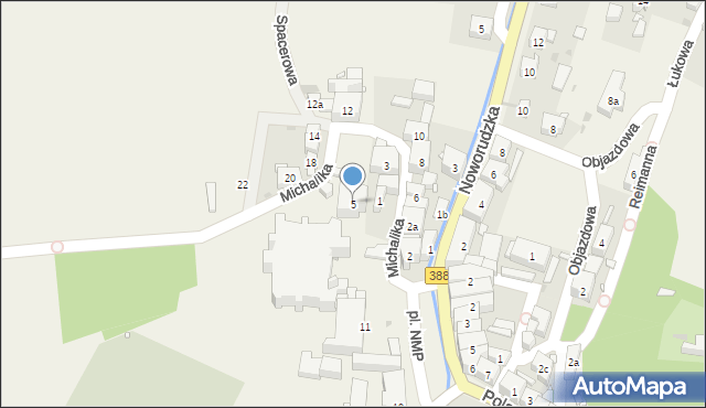 Wambierzyce, Michalika Tadeusza, ks., 5, mapa Wambierzyce