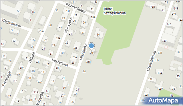 Warszawa, Mikołajska, 28, mapa Warszawy