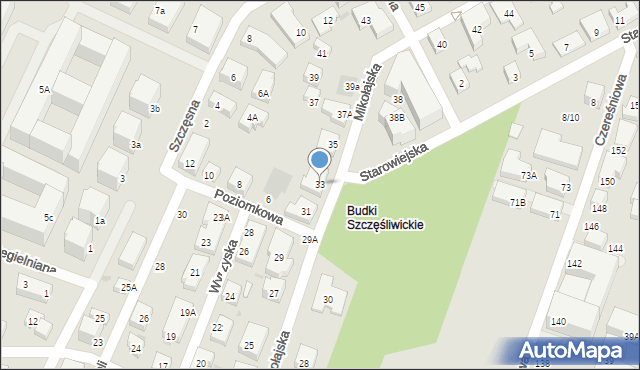 Warszawa, Mikołajska, 33, mapa Warszawy