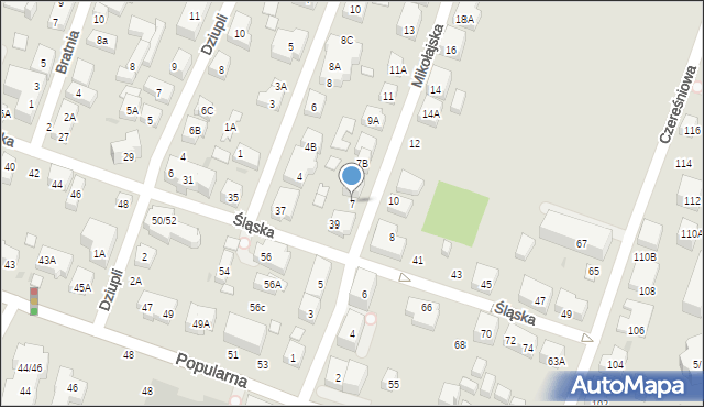 Warszawa, Mikołajska, 7, mapa Warszawy