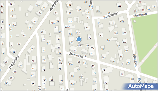 Warszawa, Michałowicza Jerzego, 94A, mapa Warszawy