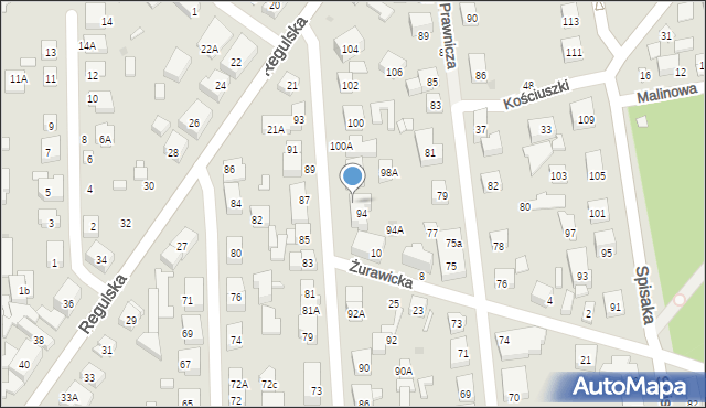 Warszawa, Michałowicza Jerzego, 96, mapa Warszawy