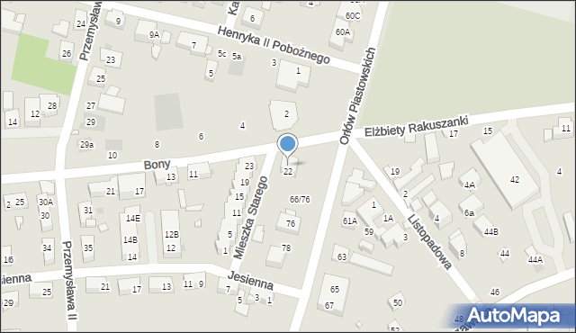 Warszawa, Mieszka Starego, 24, mapa Warszawy