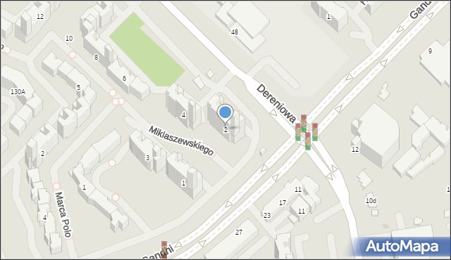 Warszawa, Miklaszewskiego Jana, 2, mapa Warszawy