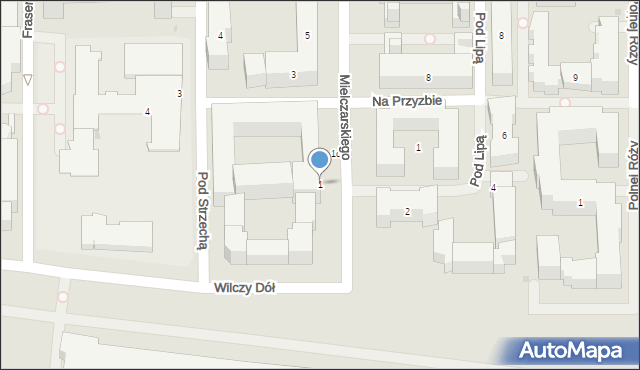 Warszawa, Mielczarskiego Romualda, 1, mapa Warszawy