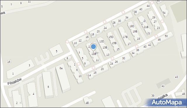 Warszawa, Międzyrzecze, 11B, mapa Warszawy