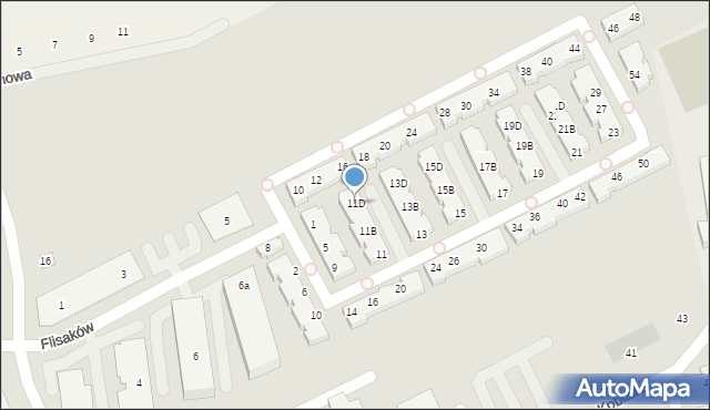 Warszawa, Międzyrzecze, 11D, mapa Warszawy