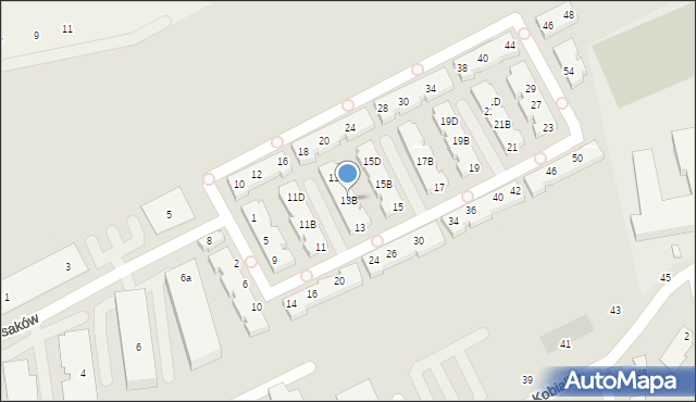 Warszawa, Międzyrzecze, 13B, mapa Warszawy