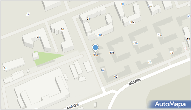Warszawa, Mińska, 69a, mapa Warszawy