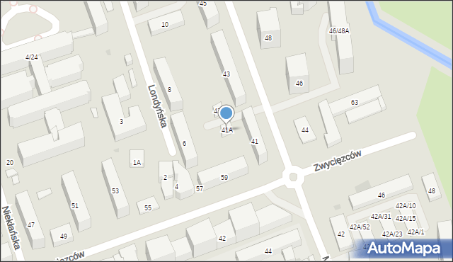Warszawa, Międzynarodowa, 41A, mapa Warszawy