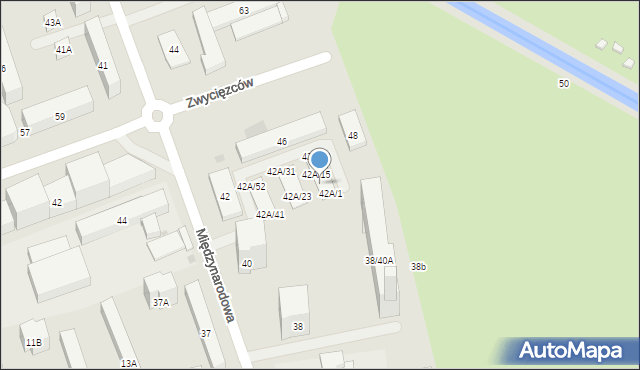 Warszawa, Międzynarodowa, 42A/17, mapa Warszawy