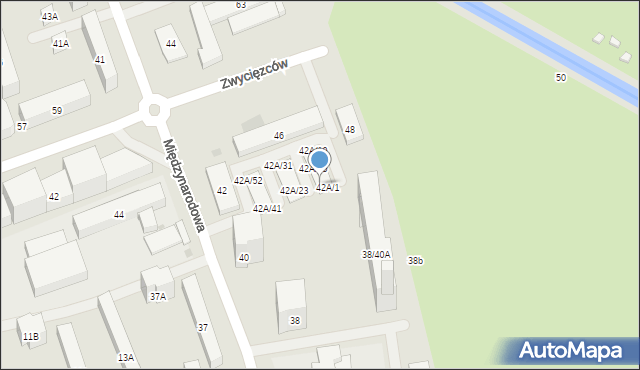 Warszawa, Międzynarodowa, 42A/19, mapa Warszawy