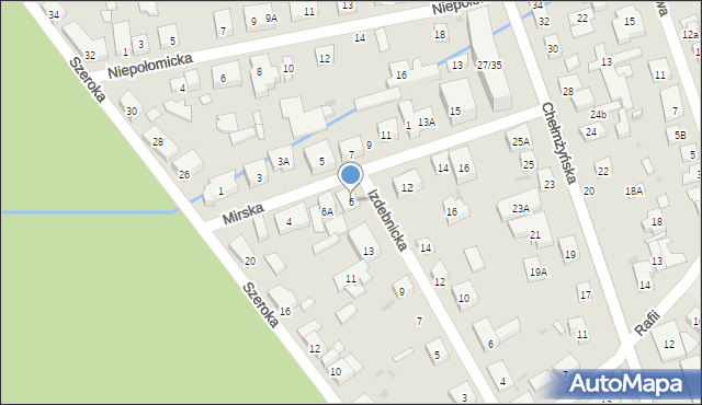 Warszawa, Mirska, 6, mapa Warszawy